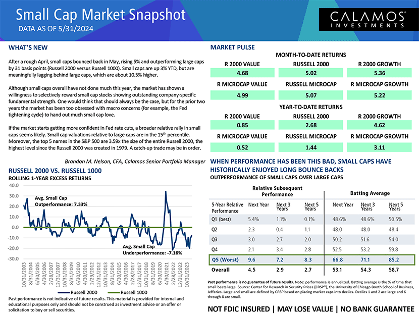 small cap market snapshot